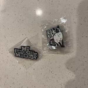 My Favorite Murder and Fan Cult pins